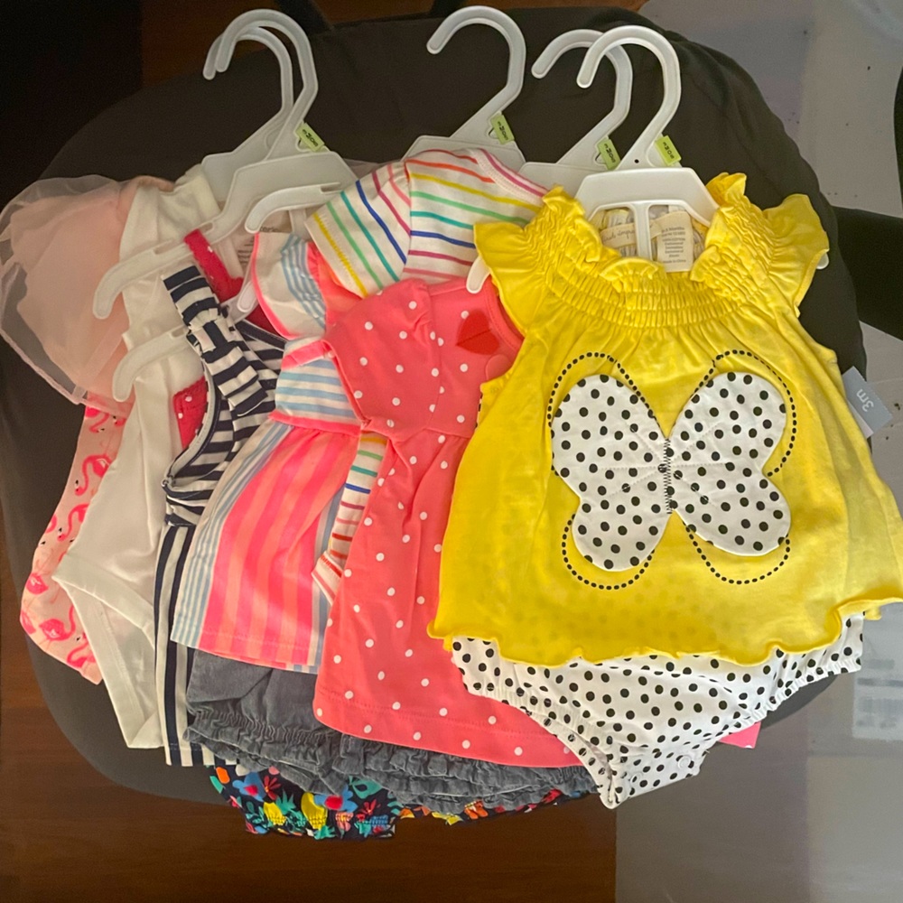 NWT New 5 sets with tags for 0-3 month old